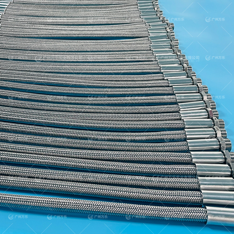 SS Braided Corrugated Teflon Hose 不锈钢编织波纹特氟龙管 F-0042